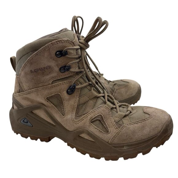 Lowa Zephyr Mid Boots Men’s Size 8 Tan Brown Tactical Desert Shoes